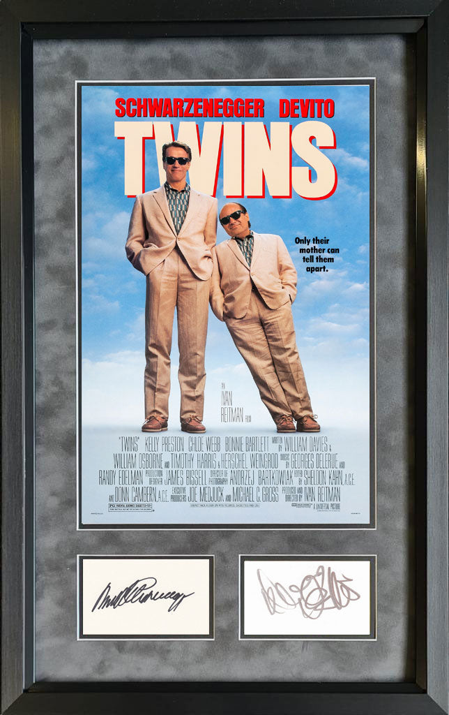 Arnold Schwarzenegger & Danny DeVito Authentic Autograph