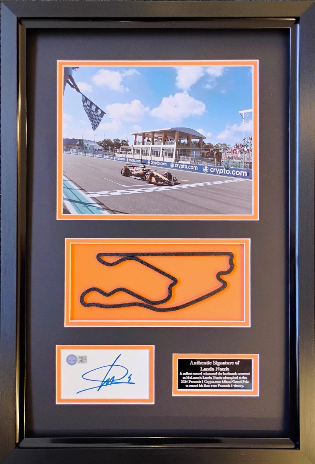Lando Norris Authentic Autograph AFTAL Authentication