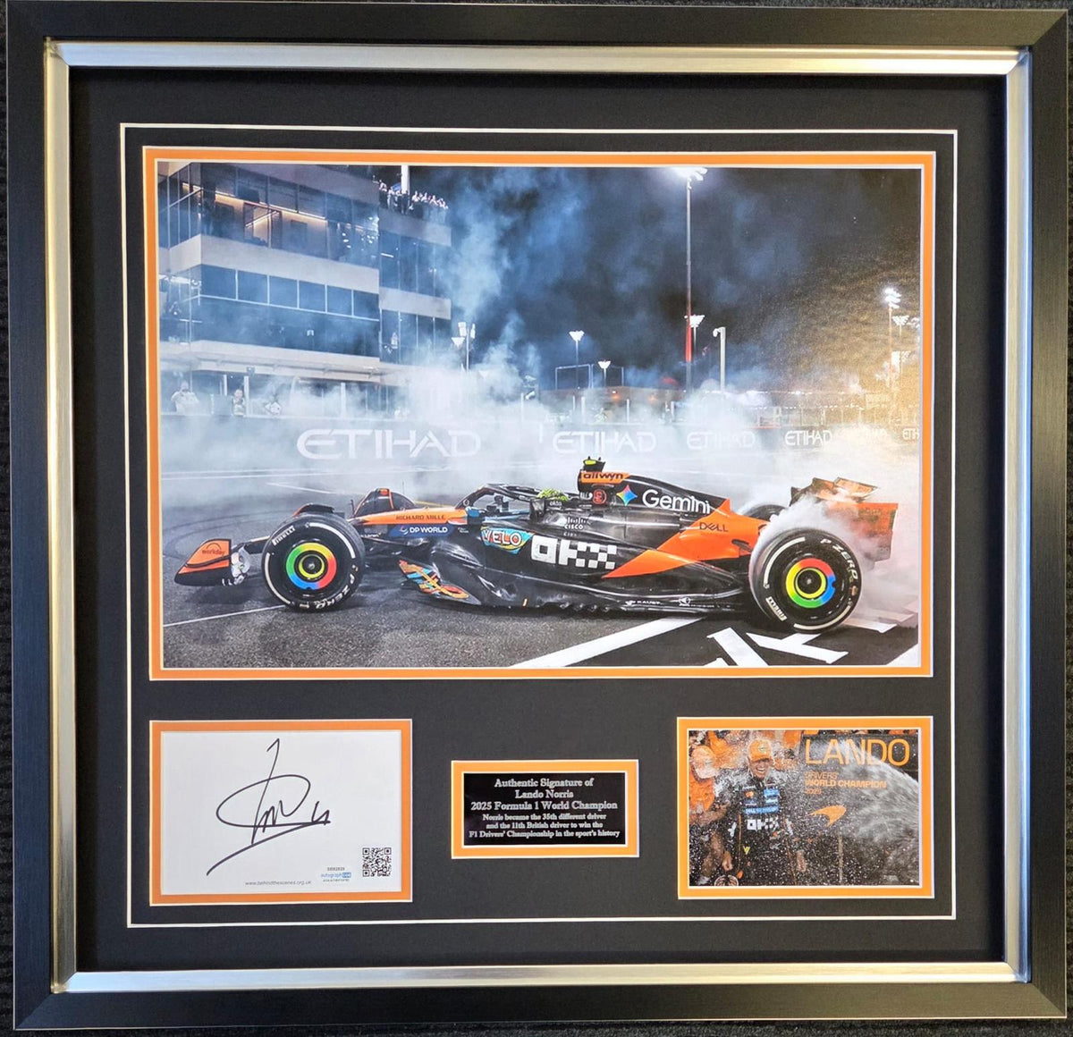 Lando Norris Authentic Autograph