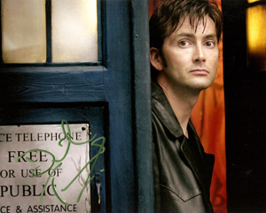 4925, Dr Who.... David Tennant and Billie Piper sign for us